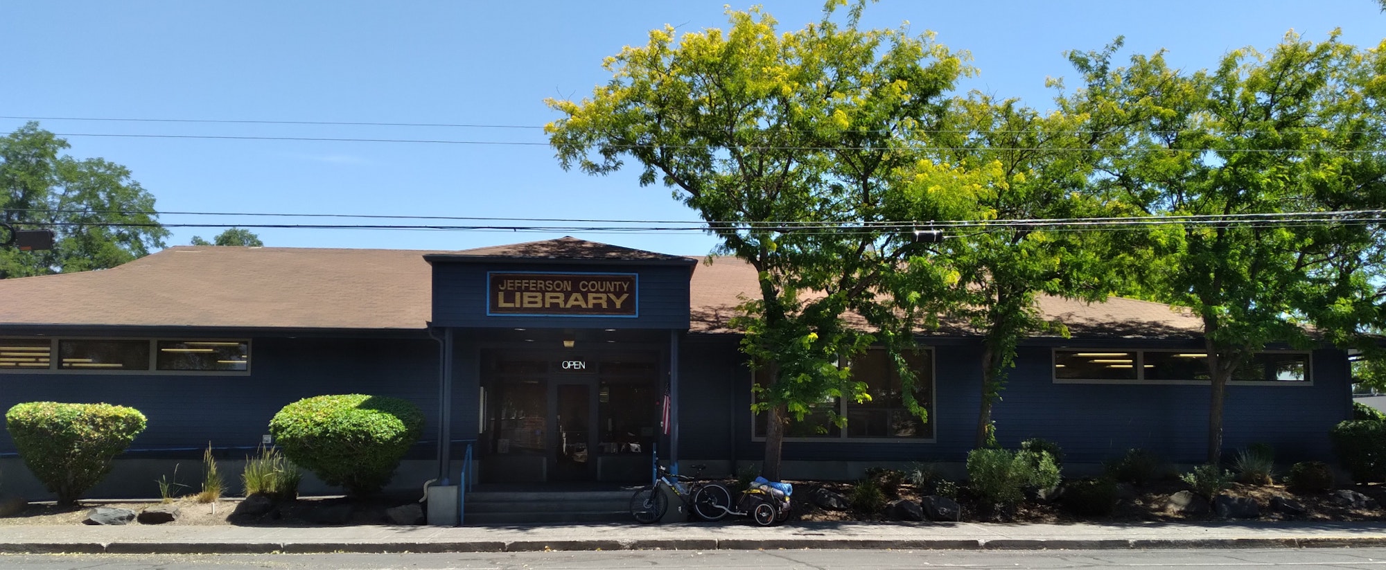 2021 repainted Library with trees